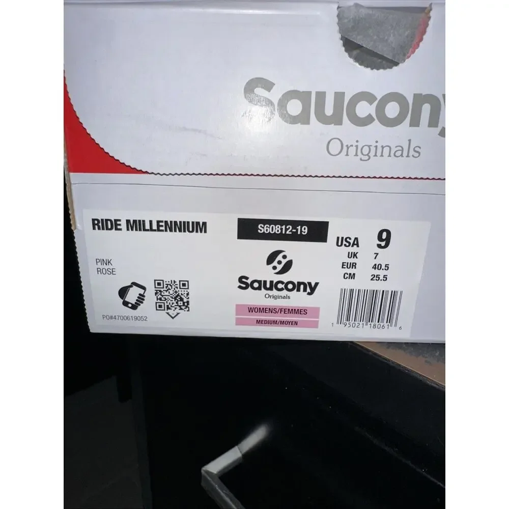 New Women's Size 9 Saucony Ride Millenium Pink Rose S60812-19
